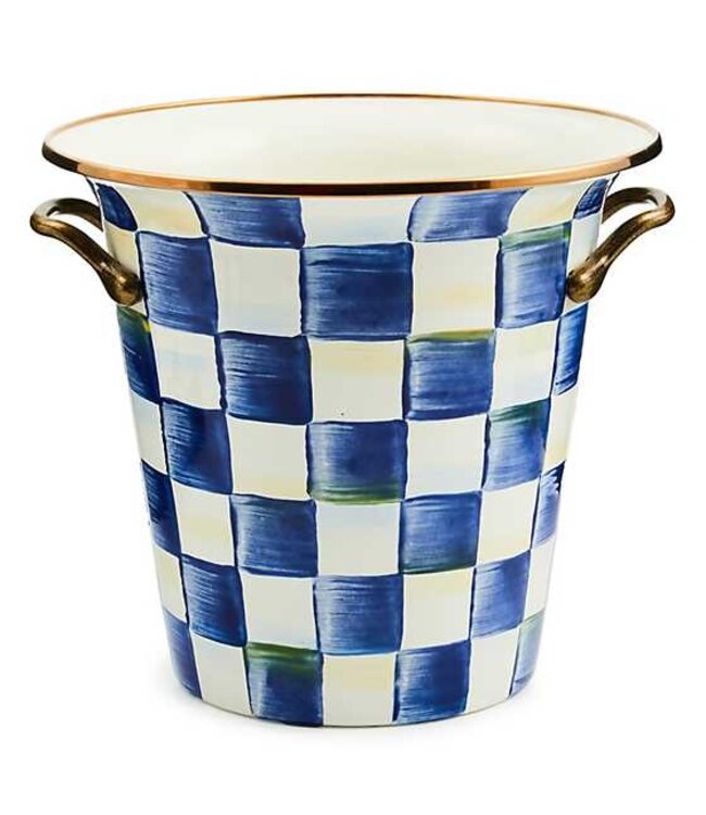 MACKENZIE CHILDS Royal Check Enamel Wine Cooler