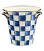 MACKENZIE CHILDS Royal Check Enamel Wine Cooler