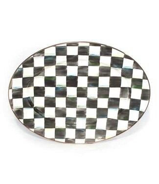 MACKENZIE CHILDS Courtly Check Enamel Oval Platter - Medium