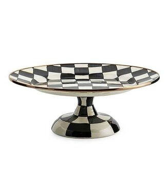 MACKENZIE CHILDS Courtly Check Enamel Pedestal Platter - Small