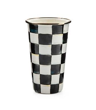 MACKENZIE CHILDS Courtly Check Enamel Tumbler - 20 Ounce