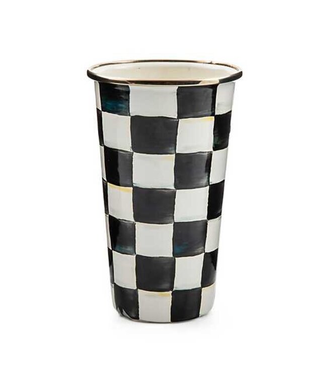 MACKENZIE CHILDS Courtly Check Enamel Tumbler - 20 Ounce