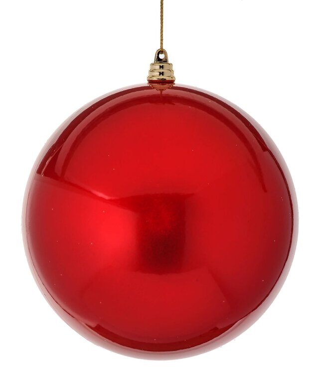 6" Vacuum Plate Candy Apple Ball Ornament