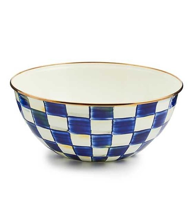 MACKENZIE CHILDS Royal Check Enamel Everyday Bowl - Large