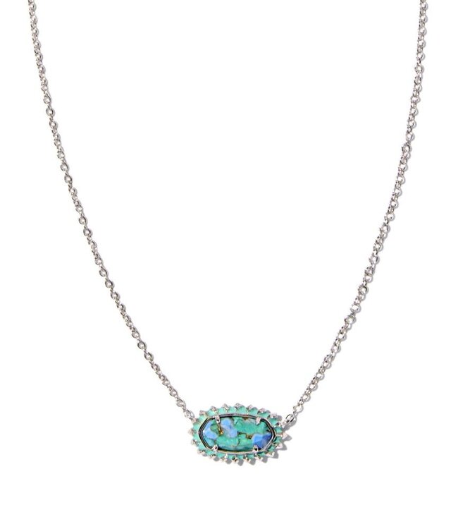 KENDRA SCOTT Elisa Color Burst Frame Short Necklace