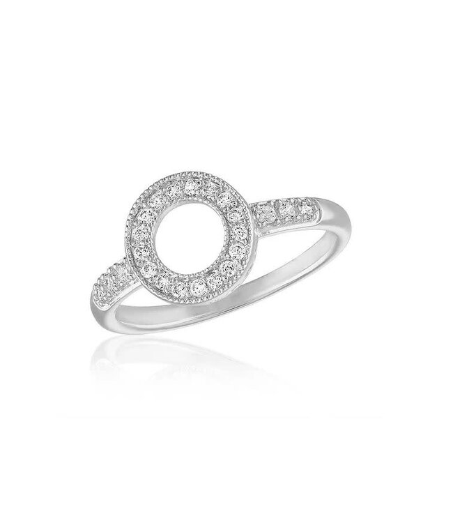 Circle CZ Stack Ring