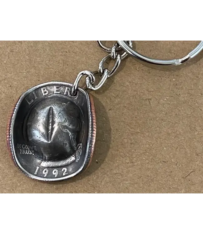 Cowboy Hat Key Chain Quarter