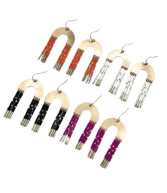 Arch Seed Bead Earrings