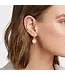 JULIE VOS Fleur-de-Lis Hoop & Charm Earring