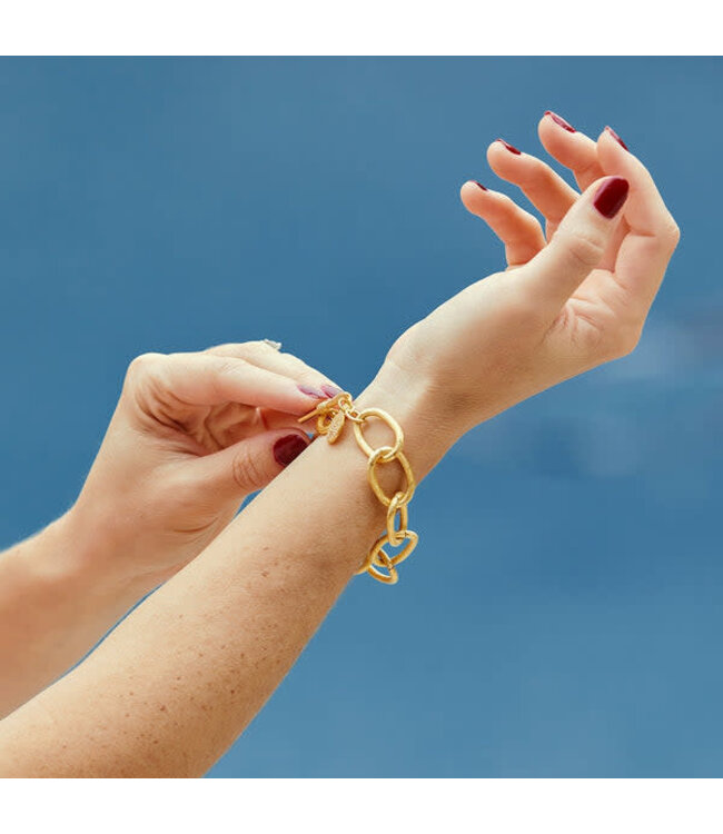 SUSAN SHAW Gold Chain Bracelet