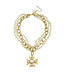 SUSAN SHAW Maltese Cross Multi-Strand Pearl Necklace