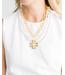 SUSAN SHAW Maltese Cross Multi-Strand Pearl Necklace