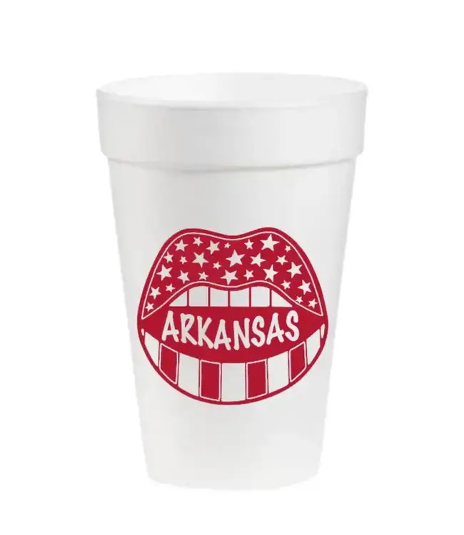 Arkansas Game Day- 16oz Styrofoam Cups