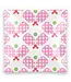 Pink Pickle Glass Square Trinket Trays