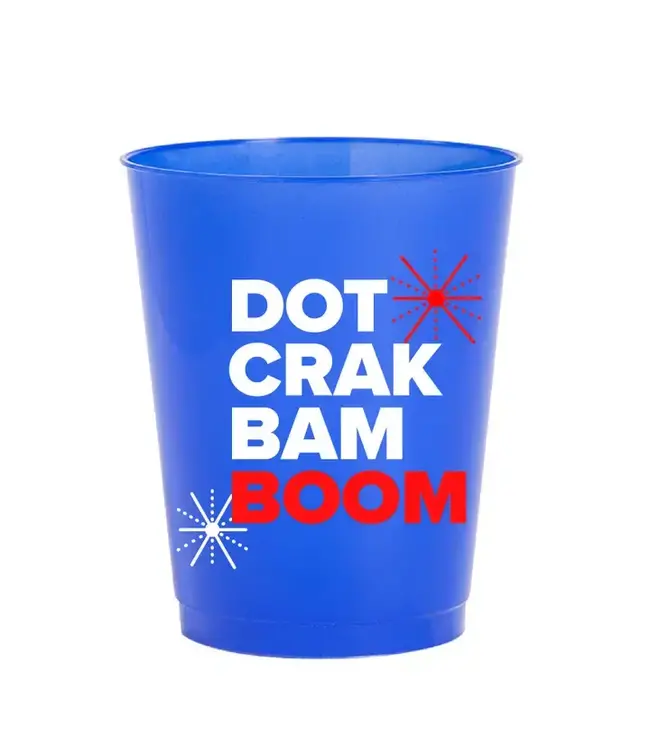 Dot Crak Bam Boom Mahjong Shatterproof Cups