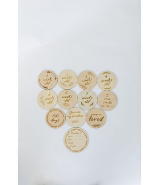Baby Milestone Cards - Sold as Set