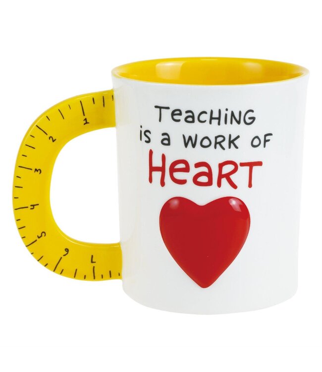 Sculpted Ruler Teacher Mug