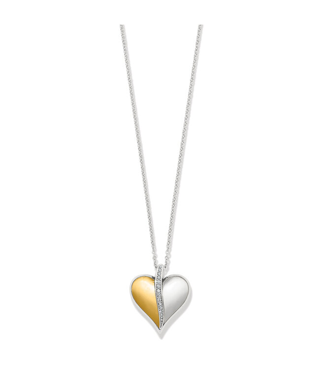 BRIGHTON Precious Heart Two Tone Necklace