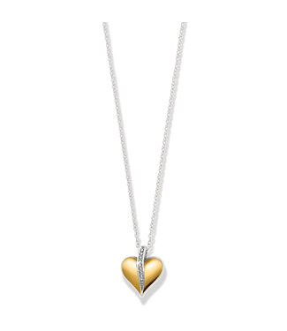 BRIGHTON Precious Heart Two Tone Petite Necklace