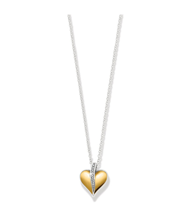 BRIGHTON Precious Heart Two Tone Petite Necklace