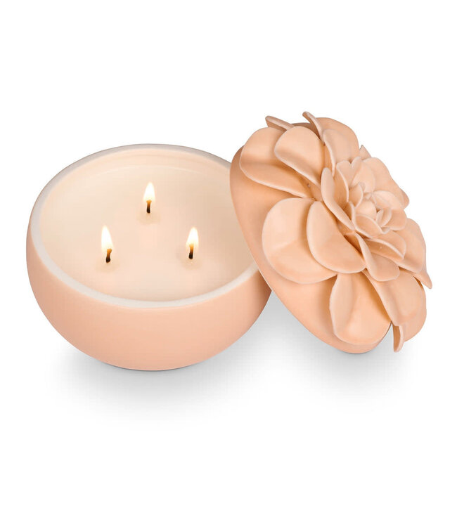 Ceramic Flower Candle