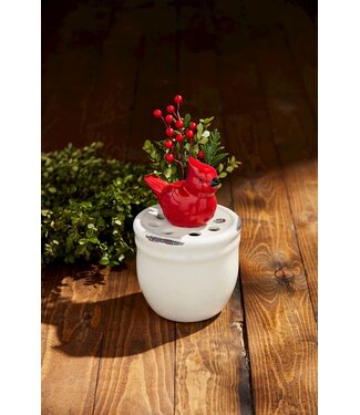 Cardinal Stem Vase