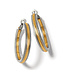 BRIGHTON Interlok Noir Heirlom Hoop Earrings