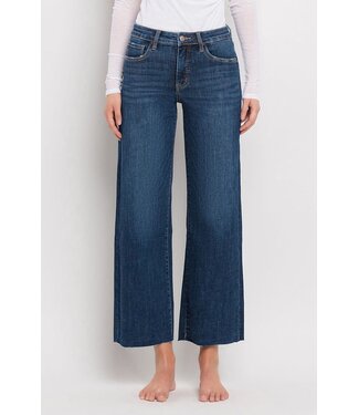 Lily Tummy Control Mid Rise Wide Leg Jeans