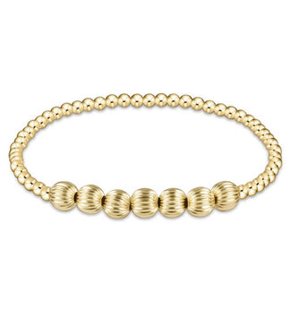 ENEWTON Dignity Beaded Bliss 3MM Bead Bracelet- 6MM Gold