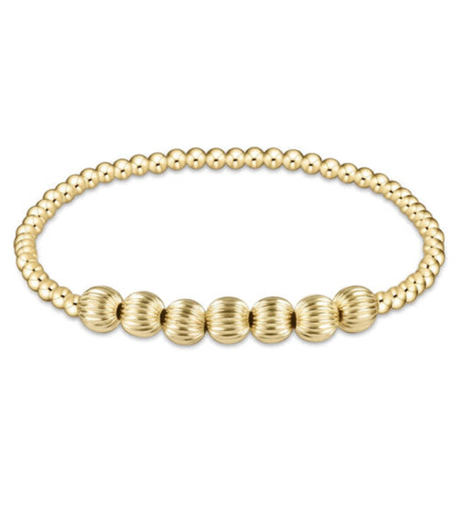 ENEWTON Dignity Beaded Bliss 3MM Bead Bracelet- 6MM Gold