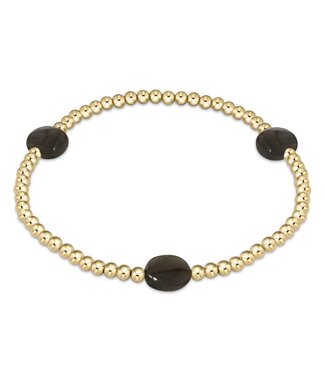 ENEWTON Admire Gold 3mm Bead Bracelet - Faceted Onyx