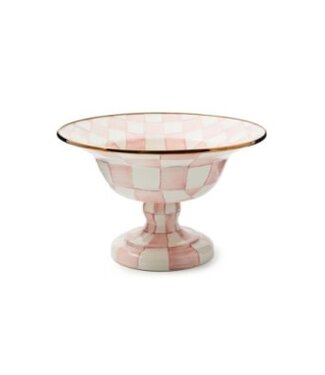 MACKENZIE CHILDS Rosy Check Large Compote