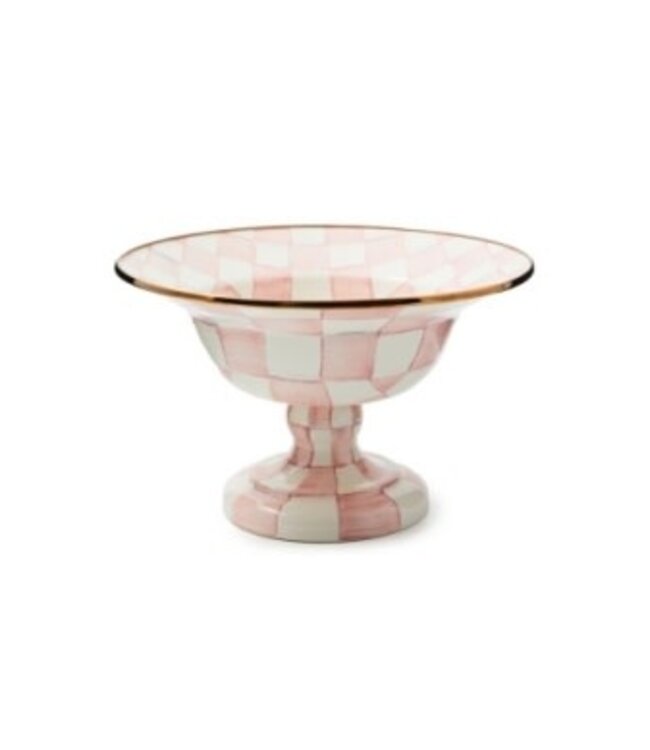 MACKENZIE CHILDS Rosy Check Large Compote