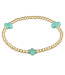 ENEWTON Signature Cross Gold Pattern 3mm Bead Bracelet