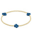 ENEWTON Signature Cross Gold Pattern 2MM Bead Bracelet