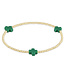 ENEWTON Signature Cross Gold Pattern 2MM Bead Bracelet