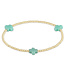 ENEWTON Signature Cross Gold Pattern 2MM Bead Bracelet
