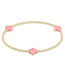ENEWTON Signature Cross Gold Pattern 2MM Bead Bracelet