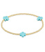 ENEWTON Signature Cross Gold Pattern 2MM Bead Bracelet