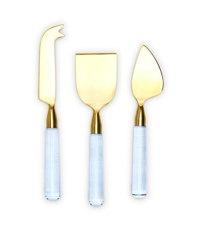 Blue Skies Cheese Knives in Gift Box