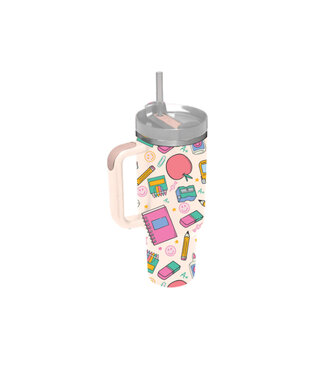 30 Oz. Tumbler With Straw and Handle