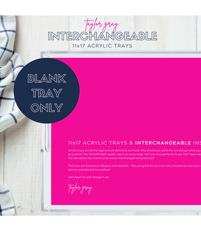 11x17 Acrylic Tray Blank