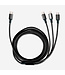 USB-C Black 3-in-1 Charging Cable