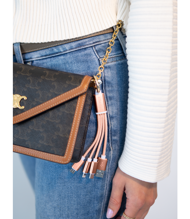 3-in-1 Charging Cable Keychain