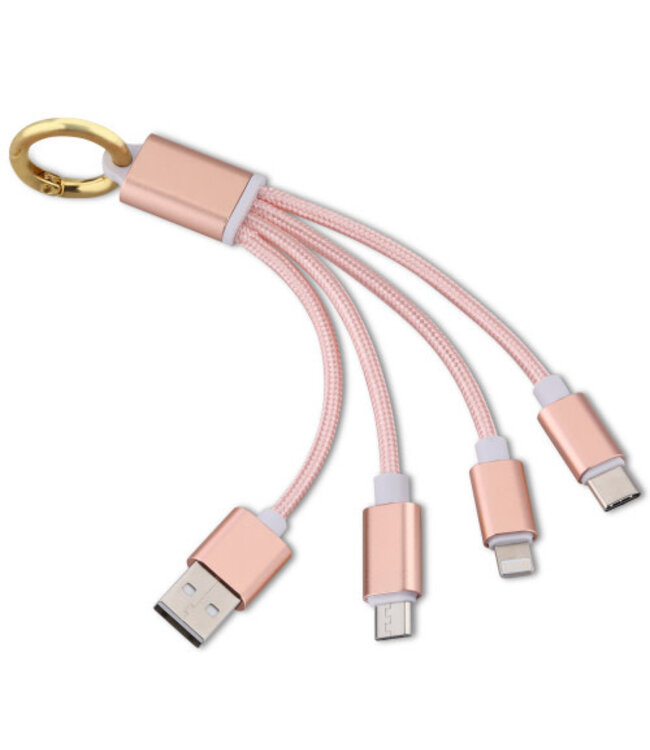 3-in-1 Charging Cable Keychain