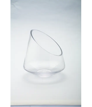 Round Angled Rim Glass Bowl