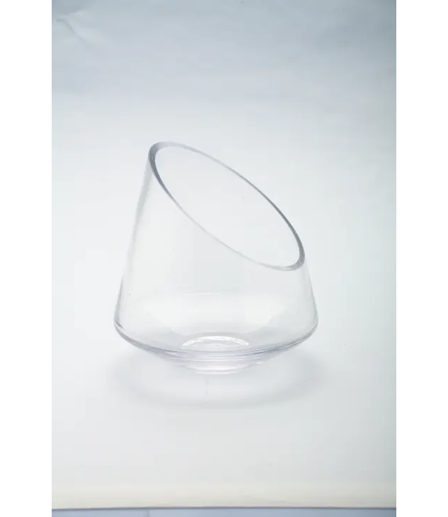 Round Angled Rim Glass Bowl
