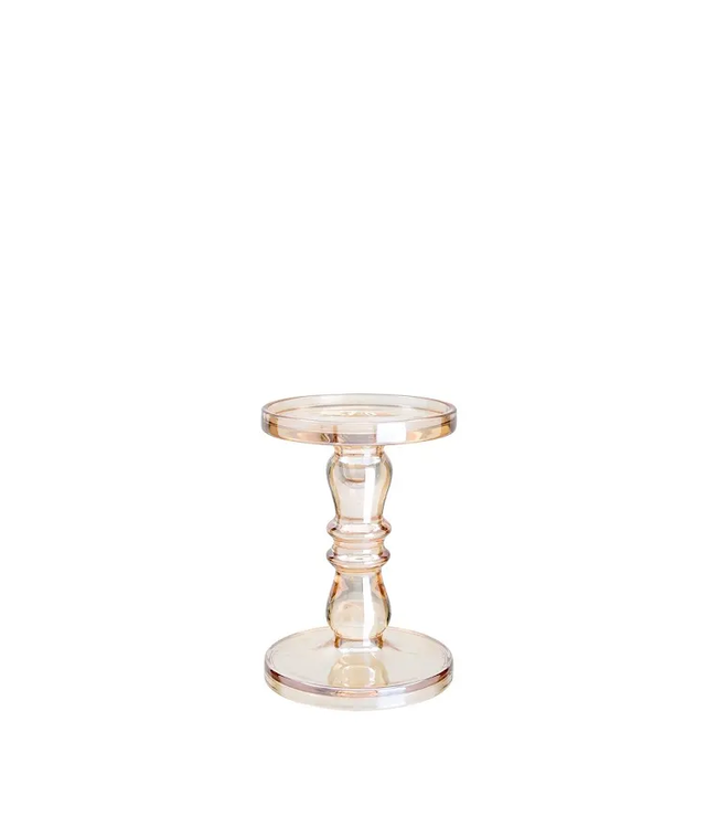 7.7" - Glass Candle Holder