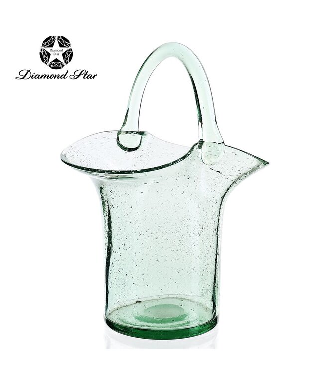 11.8" - Glass Vase with Handle
