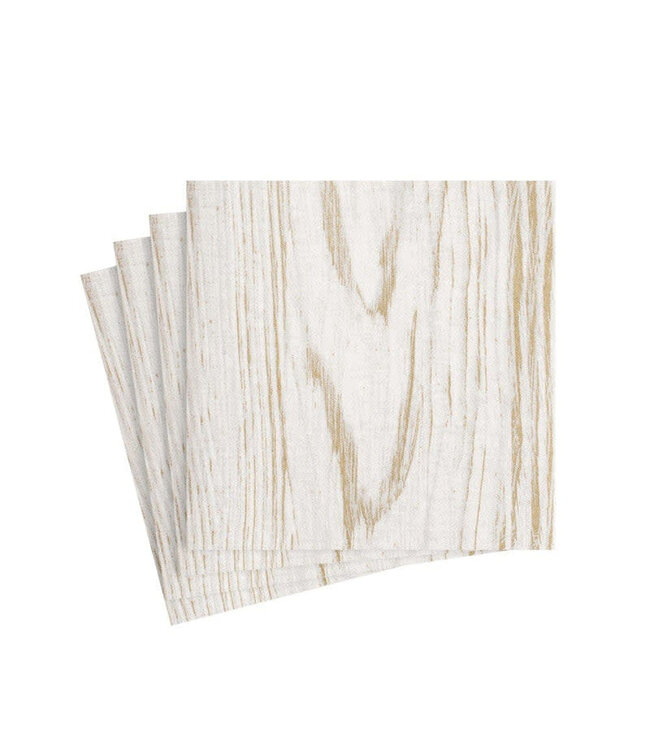 Faux Bois Birch Paper Linen - Napkin Airlaid Cocktail